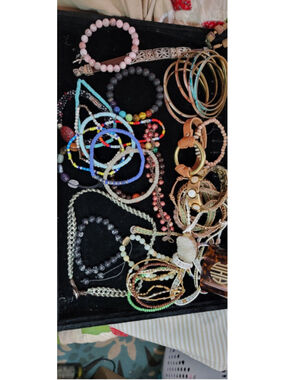 Boho Stackable Bracelet Lot Wrap Bracelets Bangles Beaded Jewelry Bundle